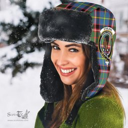 Scottish Stirling & Bannockburn District Clans Tartan Trapper Hat - Crest Classic Scottish Plaid Tartan Plaid