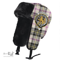 Scottish MacPherson Dress Ancient Clans Tartan Trapper Hat - Crest Classic Scottish Plaid Tartan Plaid