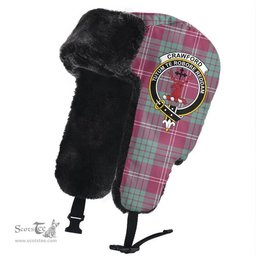 Scottish Crawford Ancient Clans Tartan Trapper Hat - Crest Classic Scottish Plaid Tartan Plaid
