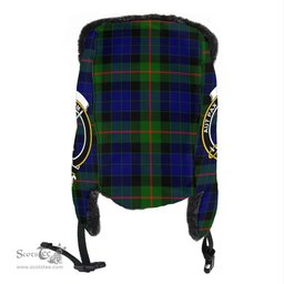 Scottish Gunn Modern Clans Tartan Trapper Hat - Crest Classic Scottish Plaid Tartan Plaid