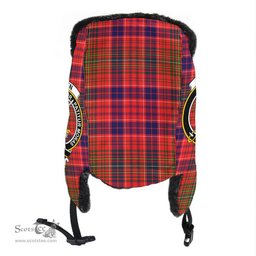 Scottish Lumsden Modern Clans Tartan Trapper Hat - Crest Classic Scottish Plaid Tartan Plaid