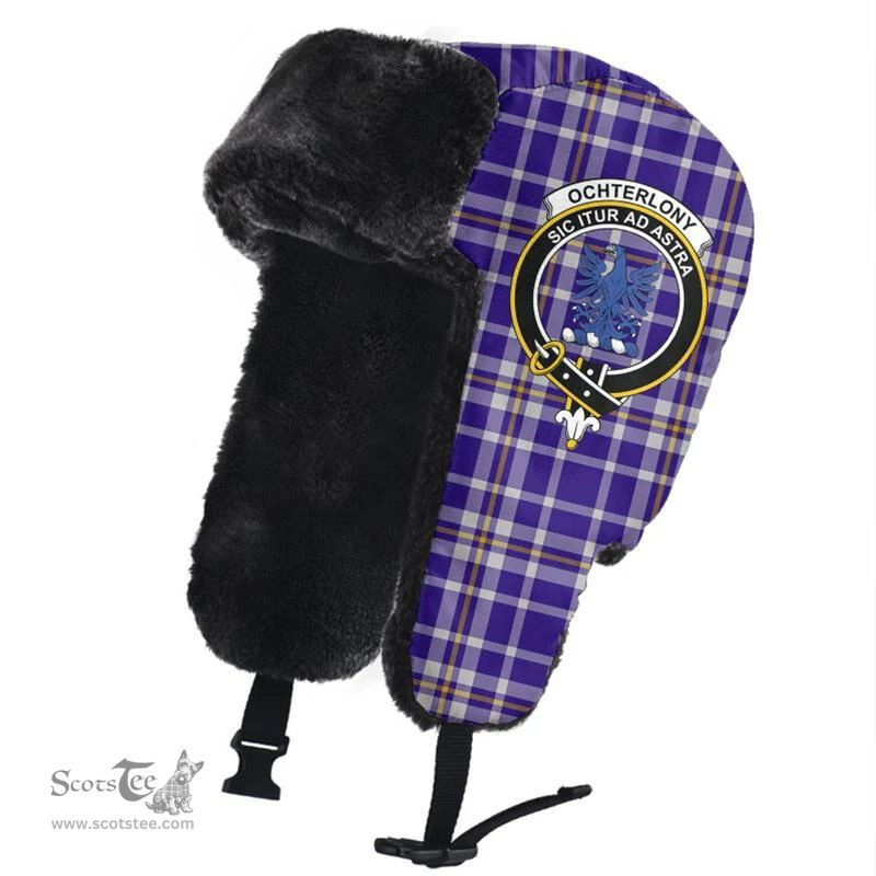 Scottish Ochterlony Clans Tartan Trapper Hat - Crest Classic Scottish Plaid Tartan Plaid
