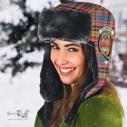 Scottish Drummond of Strathallan Clans Tartan Trapper Hat - Crest Classic Scottish Plaid Tartan Plaid