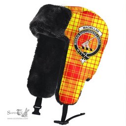 Scottish MacMillan Clan Clans Tartan Trapper Hat - Crest Classic Scottish Plaid Tartan Plaid