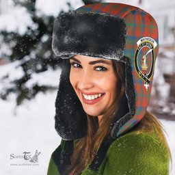 Scottish Matheson Ancient Clans Tartan Trapper Hat - Crest Classic Scottish Plaid Tartan Plaid