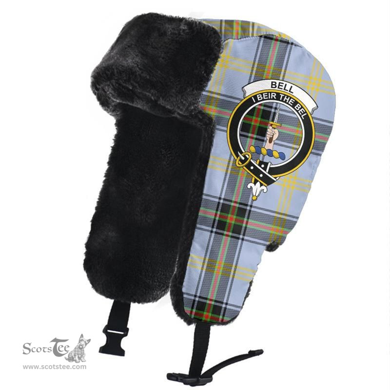 Scottish Bell of the Borders Clans Tartan Trapper Hat - Crest Classic Scottish Plaid Tartan Plaid