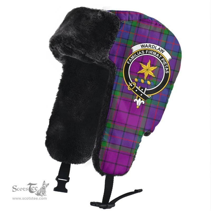 Scottish Wardlaw Modern Clans Tartan Trapper Hat - Crest Classic Scottish Plaid Tartan Plaid