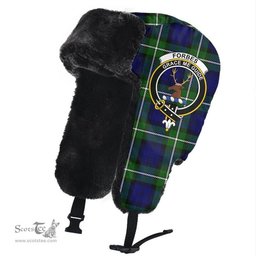 Scottish Forbes Modern Clans Tartan Trapper Hat - Crest Classic Scottish Plaid Tartan Plaid