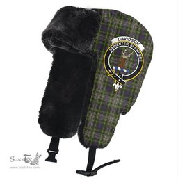 Scottish Davidson Tulloch Dress Clans Tartan Trapper Hat - Crest Classic Scottish Plaid Tartan Plaid