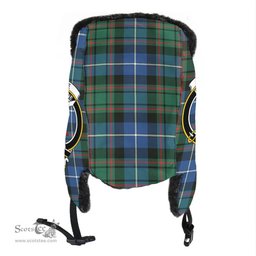 Scottish MacRae Hunting Ancient Clans Tartan Trapper Hat - Crest Classic Scottish Plaid Tartan Plaid