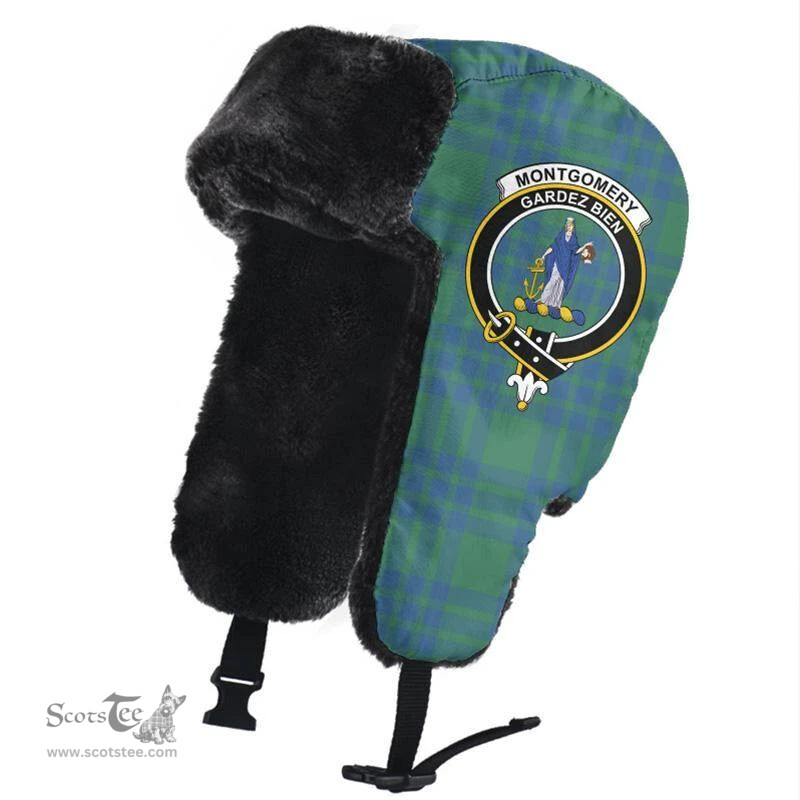 Scottish Montgomery Ancient Clans Tartan Trapper Hat - Crest Classic Scottish Plaid Tartan Plaid