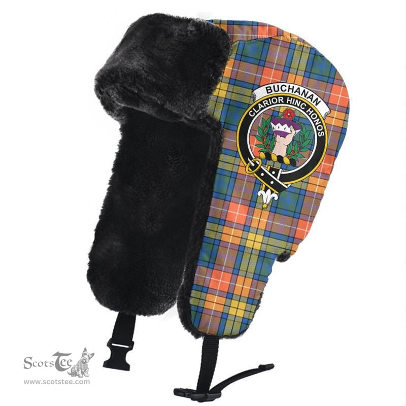 Scottish Buchan Ancient Clans Tartan Trapper Hat - Crest Classic Scottish Plaid Tartan Plaid