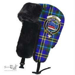 Scottish Weir Modern Clans Tartan Trapper Hat - Crest Classic Scottish Plaid Tartan Plaid