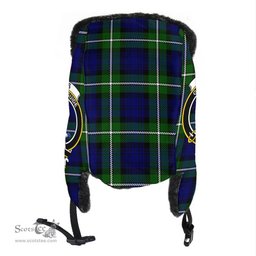Scottish Forbes Modern Clans Tartan Trapper Hat - Crest Classic Scottish Plaid Tartan Plaid