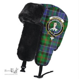 Scottish Paterson Clans Tartan Trapper Hat - Crest Classic Scottish Plaid Tartan Plaid