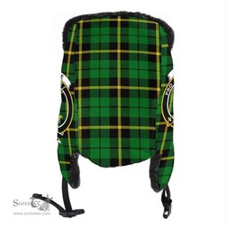 Scottish Wallace Hunting - Red Clans Tartan Trapper Hat - Crest Classic Scottish Plaid Tartan Plaid
