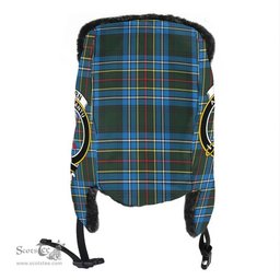 Scottish Cockburn Modern Clans Tartan Trapper Hat - Crest Classic Scottish Plaid Tartan Plaid