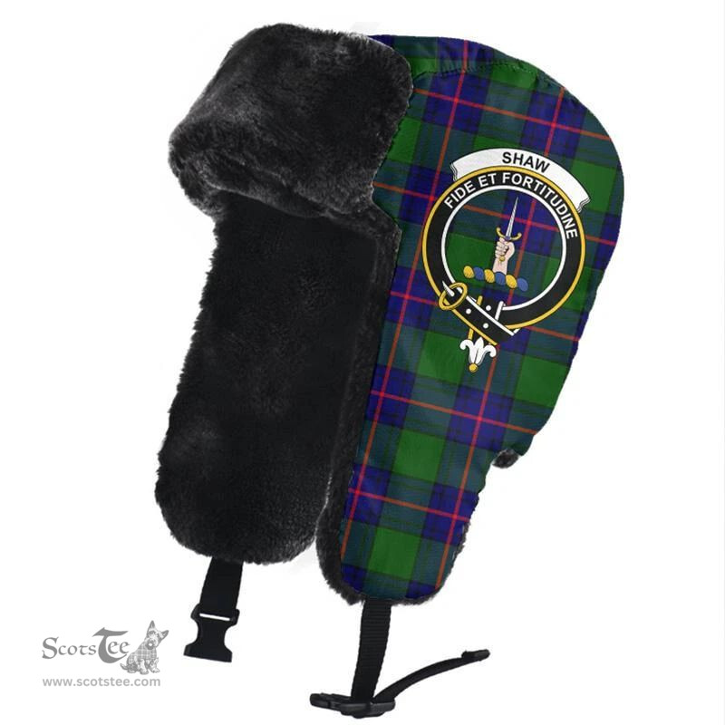 Scottish Shaw Modern Clans Tartan Trapper Hat - Crest Classic Scottish Plaid Tartan Plaid
