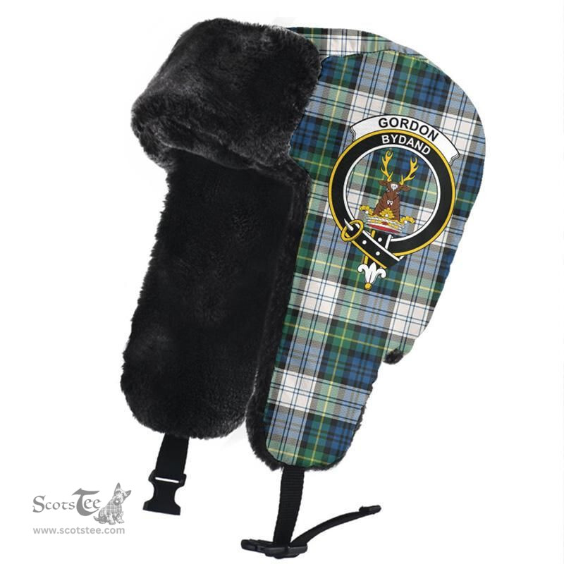 Scottish Gordon Dress Ancient Clans Tartan Trapper Hat - Crest Classic Scottish Plaid Tartan Plaid