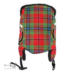 Scottish MacLean of Duart Modern Clans Tartan Trapper Hat - Crest Classic Scottish Plaid Tartan Plaid