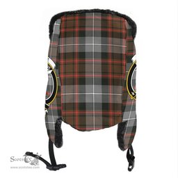 Scottish MacRae Hunting Weathered Clans Tartan Trapper Hat - Crest Classic Scottish Plaid Tartan Plaid