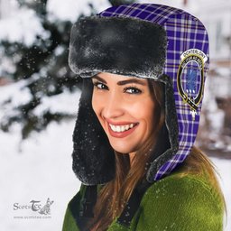 Scottish Ochterlony Clans Tartan Trapper Hat - Crest Classic Scottish Plaid Tartan Plaid