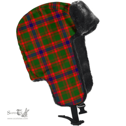 Scottish Kinninmont Clan Tartan Trapper Hat - Classic Scottish Plaid Tartan Plaid
