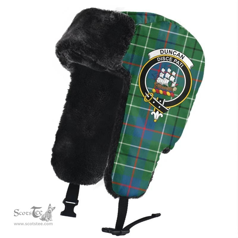 Scottish Duncan Ancient Clans Tartan Trapper Hat - Crest Classic Scottish Plaid Tartan Plaid