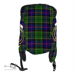 Scottish Forsyth Modern Clans Tartan Trapper Hat - Crest Classic Scottish Plaid Tartan Plaid