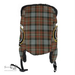 Scottish Fergusson Weathered Clans Tartan Trapper Hat - Crest Classic Scottish Plaid Tartan Plaid