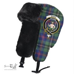 Scottish Wood Modern Clans Tartan Trapper Hat - Crest Classic Scottish Plaid Tartan Plaid