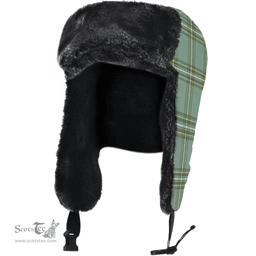 Scottish Kelly Dress Clan Tartan Trapper Hat - Classic Scottish Plaid Tartan Plaid