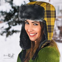 Scottish MacLeod of Lewis Ancient Clan Tartan Trapper Hat - Classic Scottish Plaid Tartan Plaid
