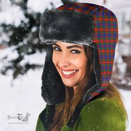 Scottish Fraser (of Lovat) Clan Tartan Trapper Hat - Classic Scottish Plaid Tartan Plaid