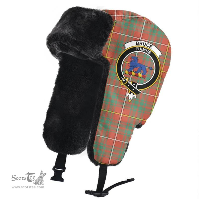 Scottish Bruce Ancient Clans Tartan Trapper Hat - Crest Classic Scottish Plaid Tartan Plaid