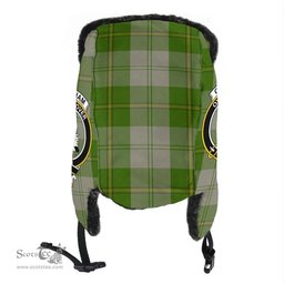 Scottish Cunningham Dress Green Dancers Clans Tartan Trapper Hat - Crest Classic Scottish Plaid Tartan Plaid
