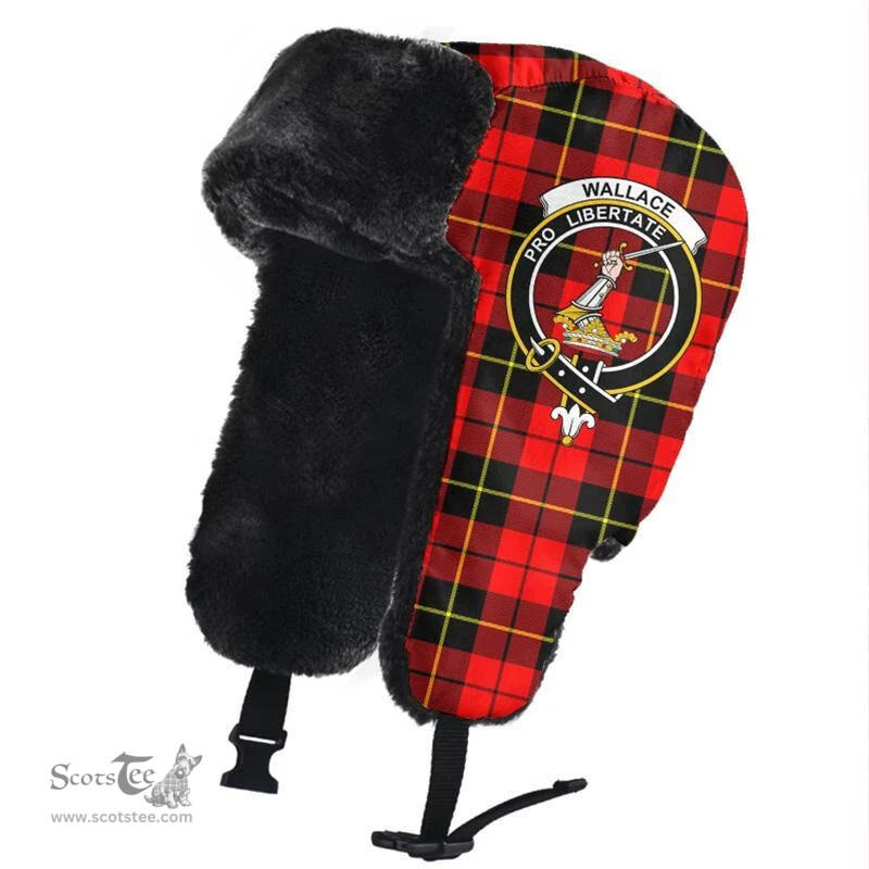 Scottish Wallace Hunting Ancient Clans Tartan Trapper Hat - Crest Classic Scottish Plaid Tartan Plaid