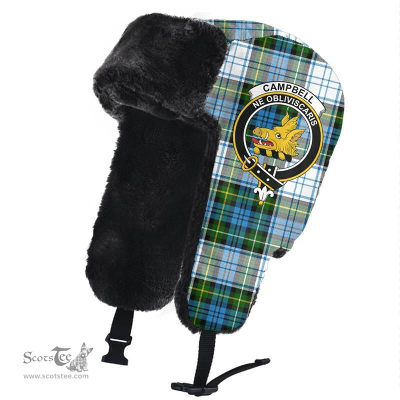 Scottish Campbell Dress Clans Tartan Trapper Hat - Crest Classic Scottish Plaid Tartan Plaid