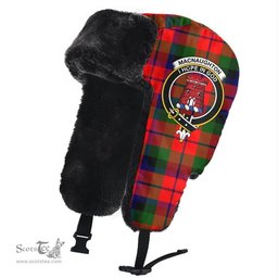 Scottish MacNaughton Modern Clans Tartan Trapper Hat - Crest Classic Scottish Plaid Tartan Plaid
