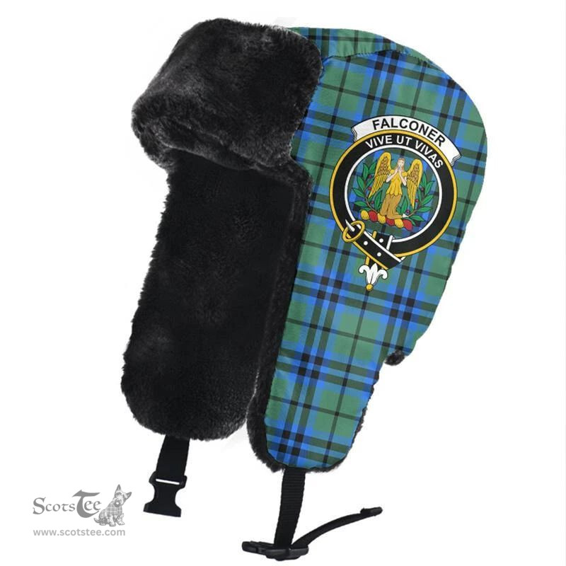 Scottish Falconer Clans Tartan Trapper Hat - Crest Classic Scottish Plaid Tartan Plaid