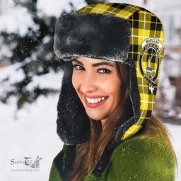 Scottish Barclay Dress Modern Clans Tartan Trapper Hat - Crest Classic Scottish Plaid Tartan Plaid