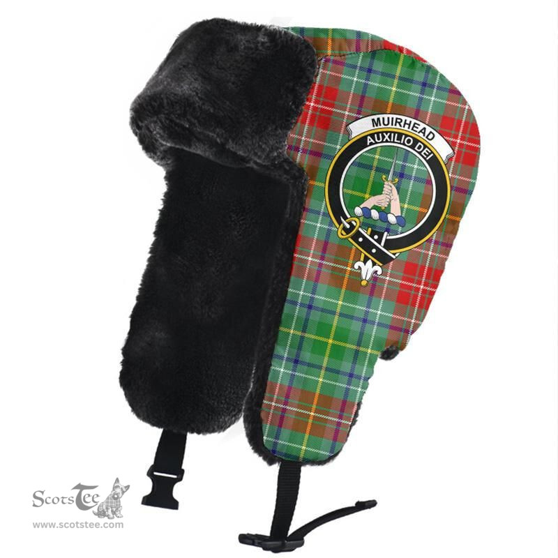 Scottish Muirhead Clans Tartan Trapper Hat - Crest Classic Scottish Plaid Tartan Plaid