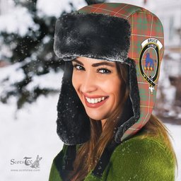 Scottish Bruce Ancient Clans Tartan Trapper Hat - Crest Classic Scottish Plaid Tartan Plaid