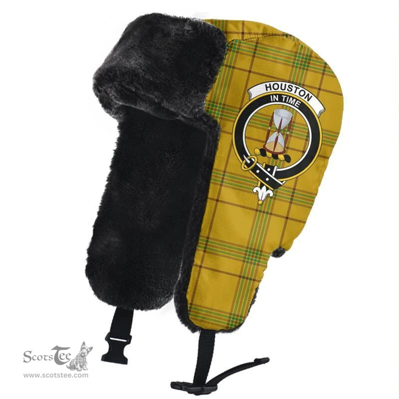 Scottish Houston Clans Tartan Trapper Hat - Crest Classic Scottish Plaid Tartan Plaid