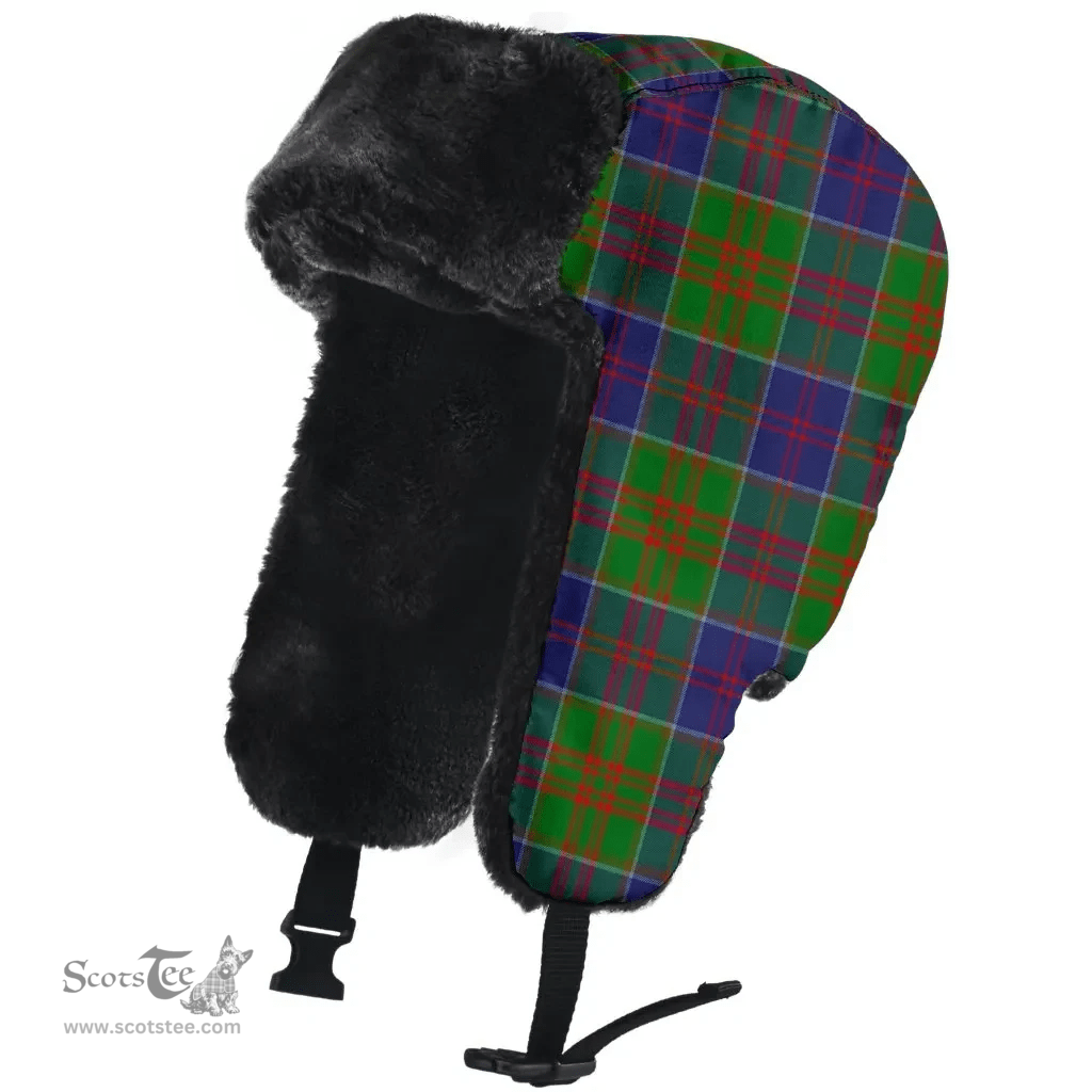 Scottish Stewart of Appin Hunting Modern Clan Tartan Trapper Hat - Classic Scottish Plaid Tartan Plaid