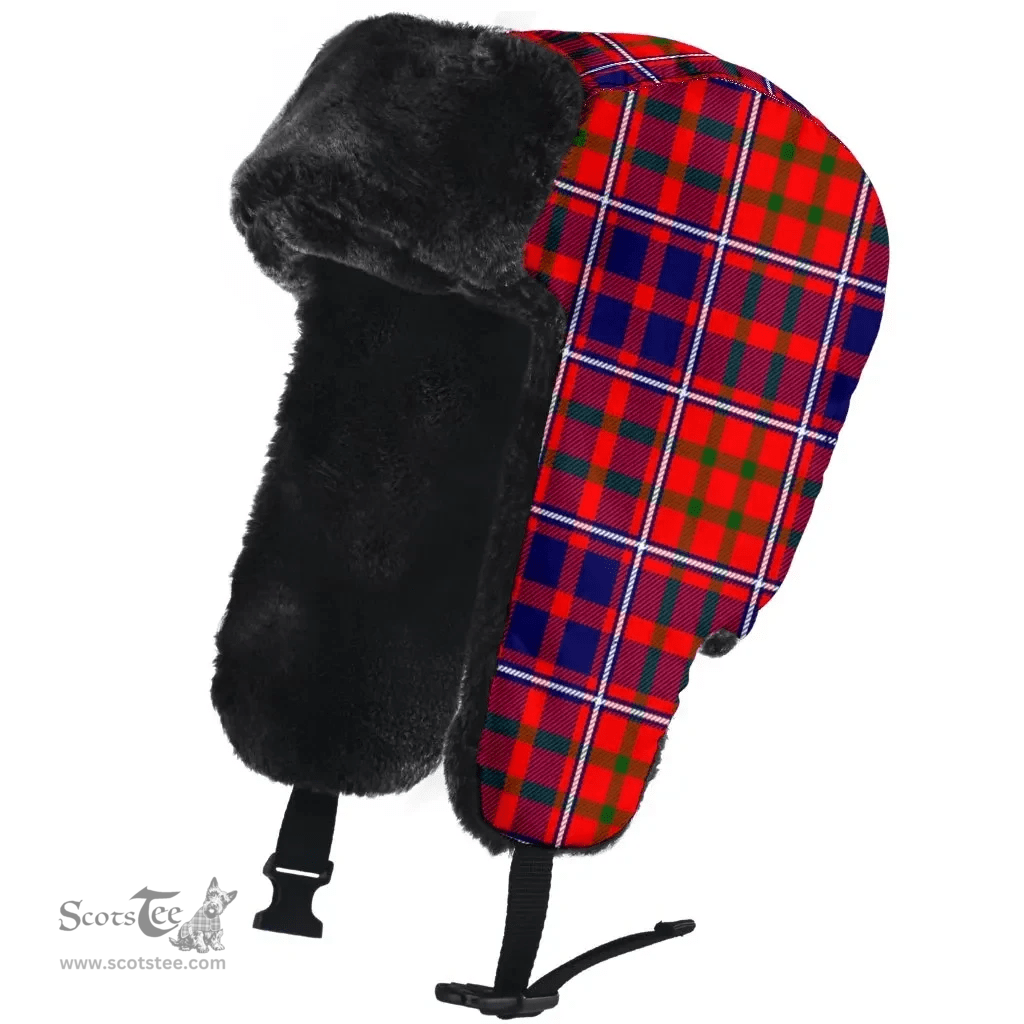 Scottish Cameron of Lochiel Clan Tartan Trapper Hat - Classic Scottish Plaid Tartan Plaid