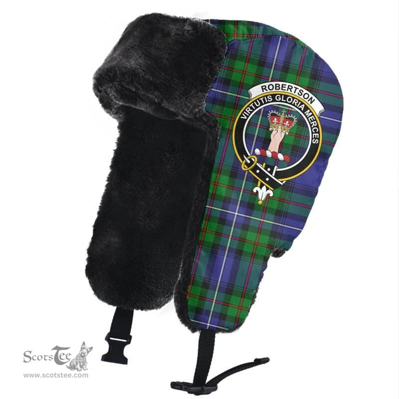 Scottish Robertson Hunting Modern Clans Tartan Trapper Hat - Crest Classic Scottish Plaid Tartan Plaid