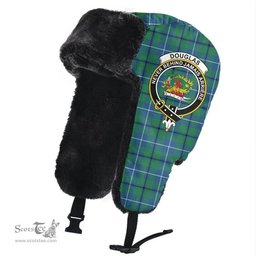Scottish Douglas Ancient Clans Tartan Trapper Hat - Crest Classic Scottish Plaid Tartan Plaid