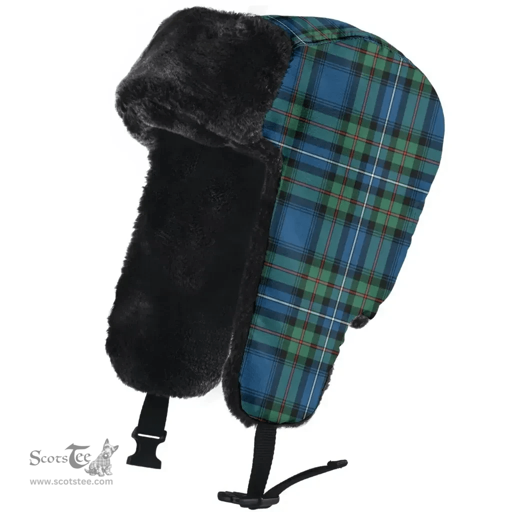 Scottish Robertson Hunting Ancient Clan Tartan Trapper Hat - Classic Scottish Plaid Tartan Plaid