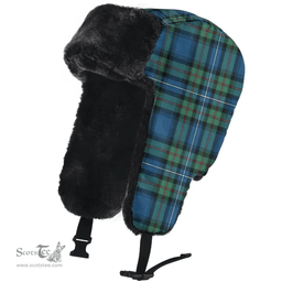 Scottish Robertson Hunting Ancient Clan Tartan Trapper Hat - Classic Scottish Plaid Tartan Plaid
